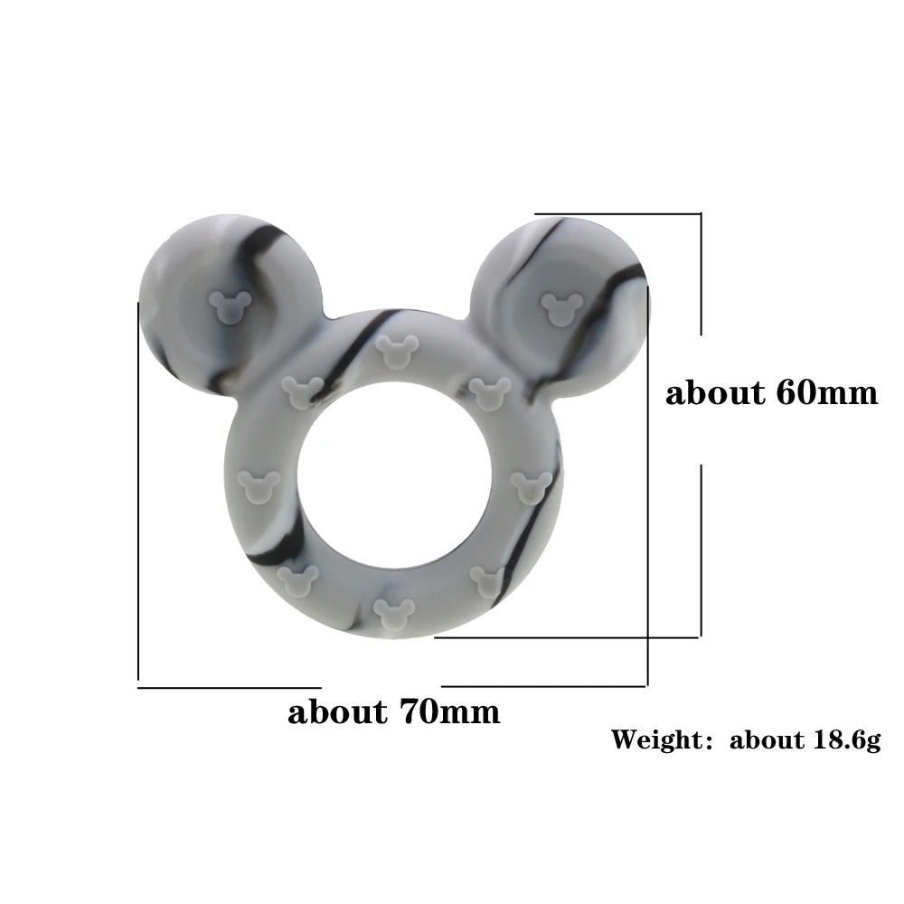 2021 silicone baby teether Baby Teething Mickey Silicone  Cartoon Chew Pendant Nursing Teether