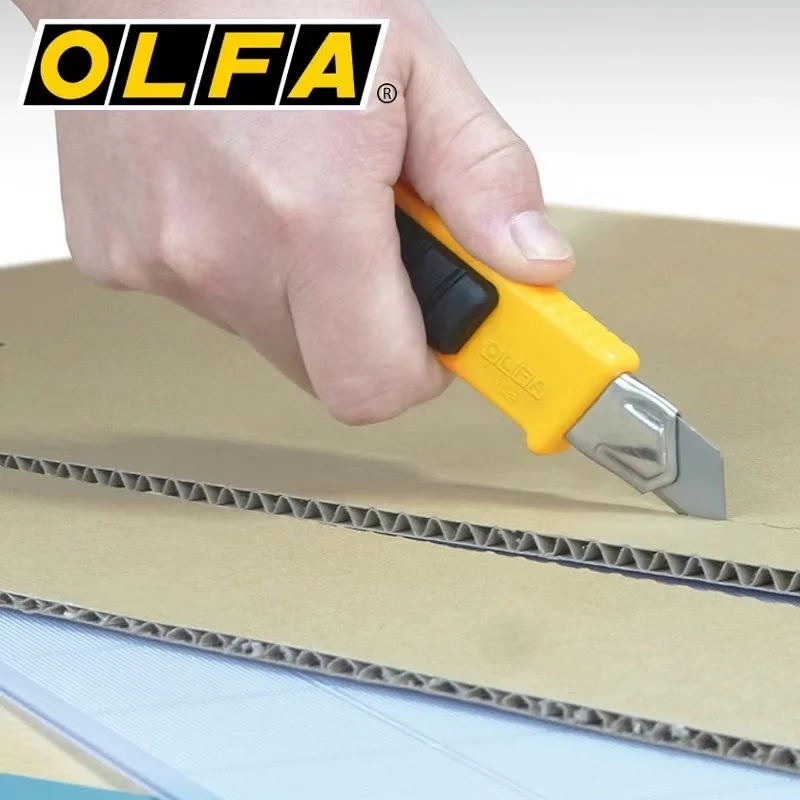 OLFA 18mm Heavy-Duty Utility Knife (L-2) - Multi-Purpose Custom Cutting Depth Precision Knife