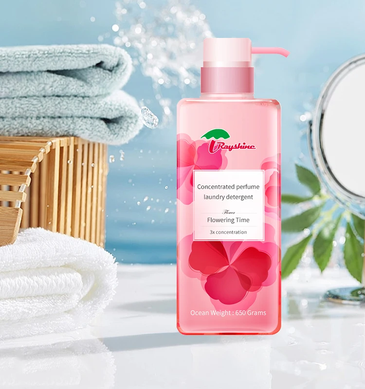 Concentrated Strong Fragrance Rose Perfume Laundry liquid detergent for cloth washing 650 g /bottle
