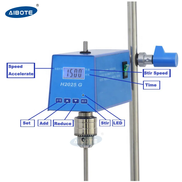 50l heavy duty laboratory liquid mixer digital overhead electric stirrer