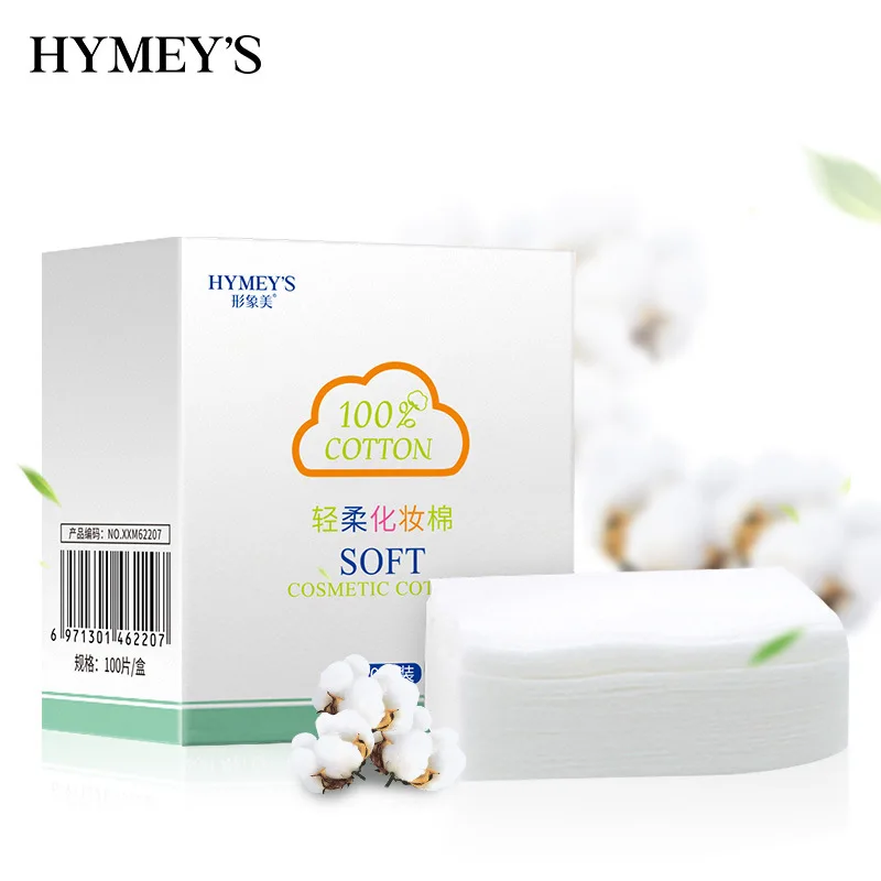 Image Beauty Gentle Cosmetic Cotton Pad 100 Pieces Lightweight Wet and Dry Makeup Remover Soft Face Tools
