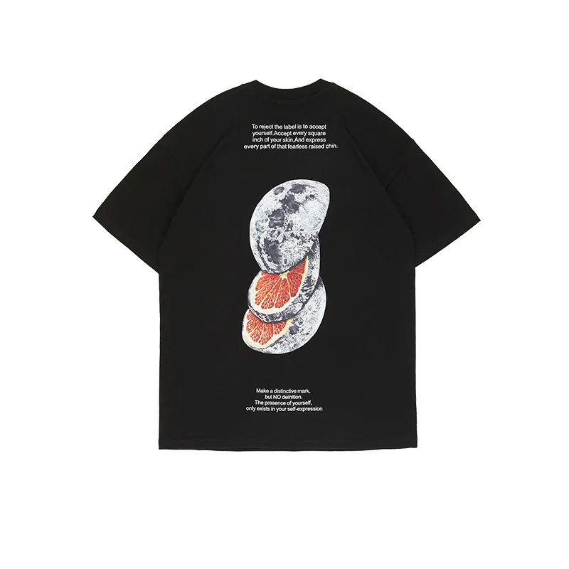 High Quality OEM Logo Design Hip Hop Mens Oversized 100% Cotton Half Sleeve T Shirts