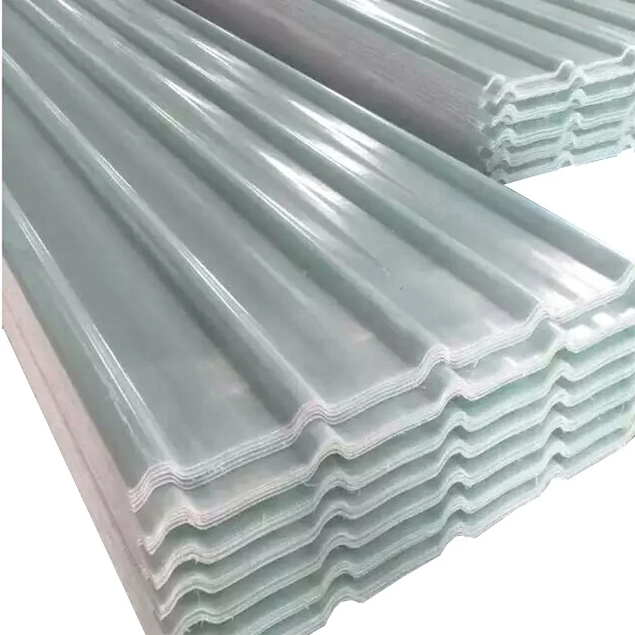 Composite Corrugated Gel Coated Rooflight Translucent Fiberglass Roof panel