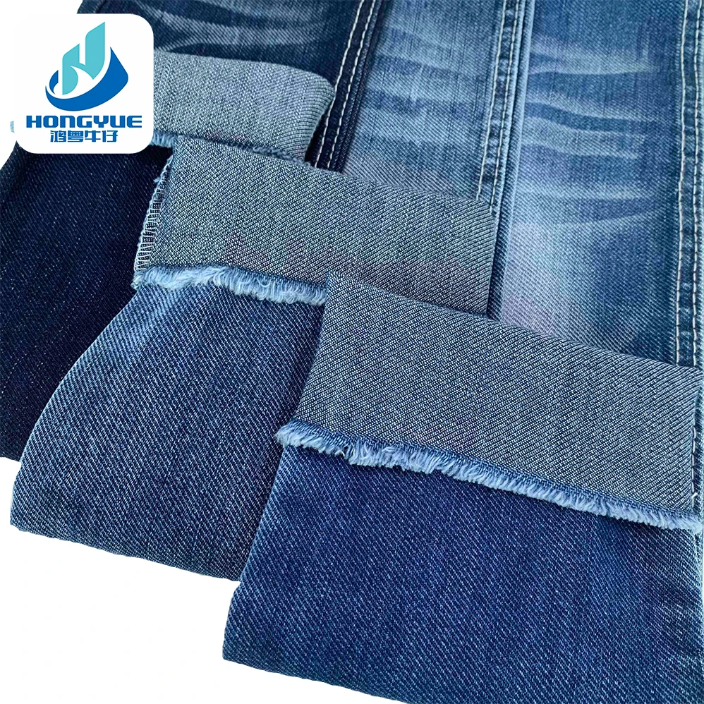 Sustainable Denim Fabric In yards Cotton Spandex Polyester Jeans Fabric For Shirts Texture Fabric Denim