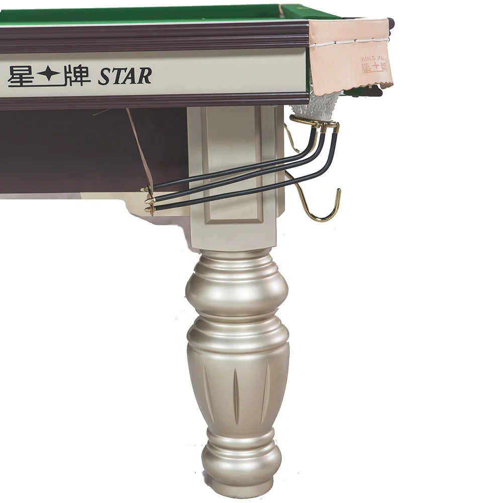 Star steel cushion Superior Chinese pool table XW117-9A(silver) factory supplier with best table price