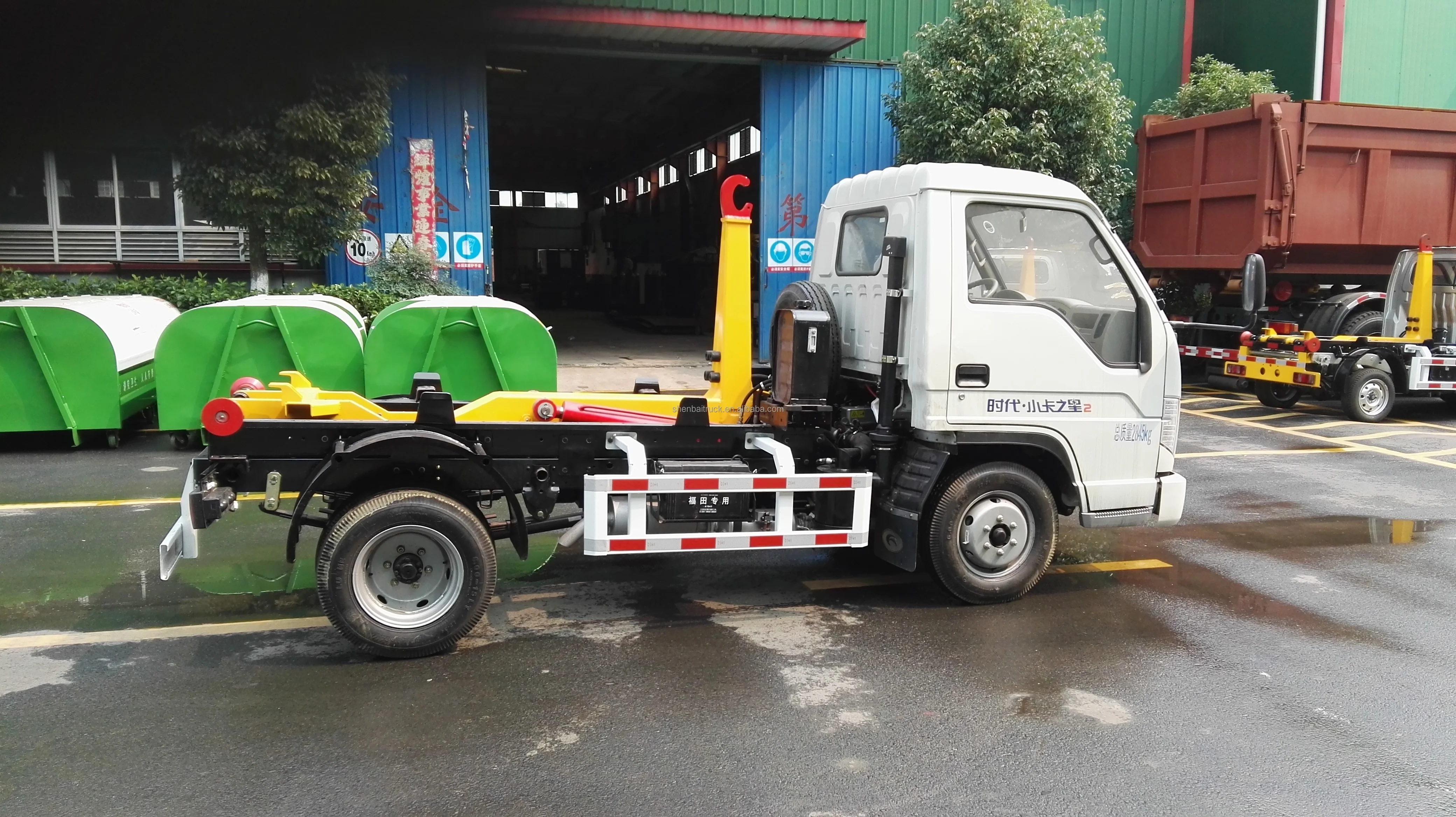 Forland Mini 6CBM Municipal Sanitation Removable Container Roll Off Hook Arm Lift Garbage