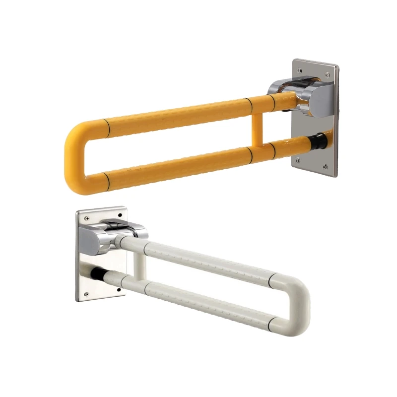 LAUEN Upturn Folding Elderly Safety Handrail Toilet Toilet Bathroom Non-slip Handle Assist Railing Toilet Rail Graphic Design