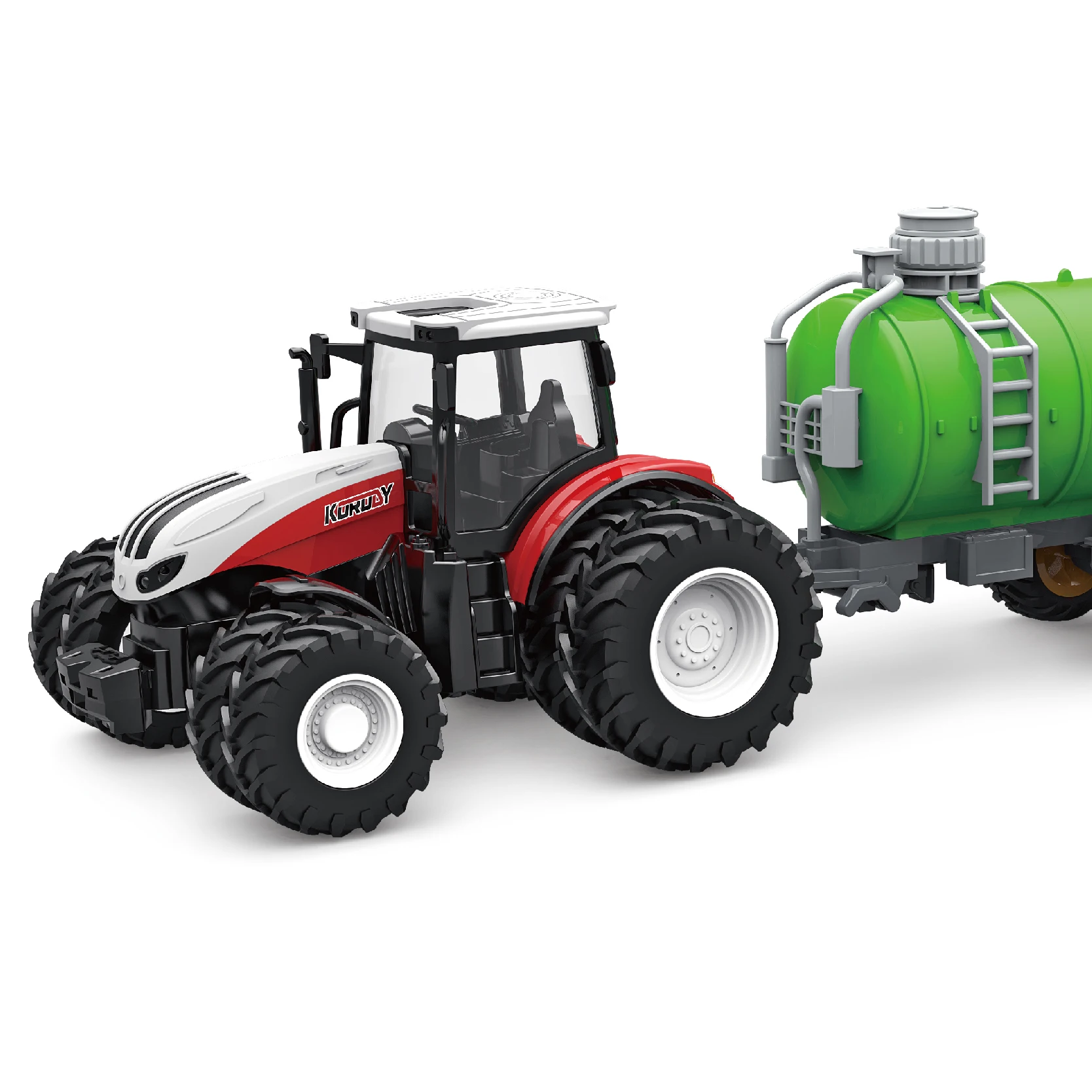 2.4g 6 Channel Rc Farmer Car Radio Control Tractor Truck Toys 1/24 Remote Control Farm Sprinkler Transport Vehicle Toys