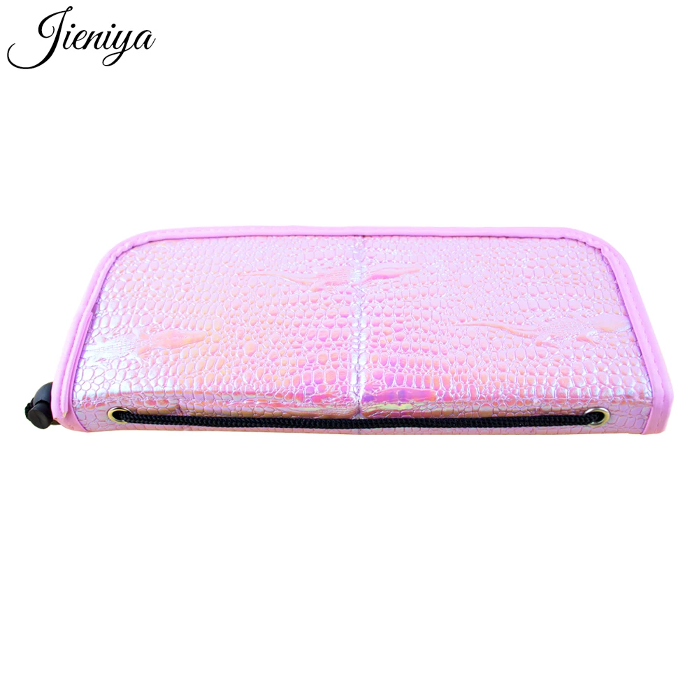 Jieniya Private Label New pink Brushes Bag Pen Storage Case Container Makeup Brush Practice Stand Tool Nail Art Brush Holder