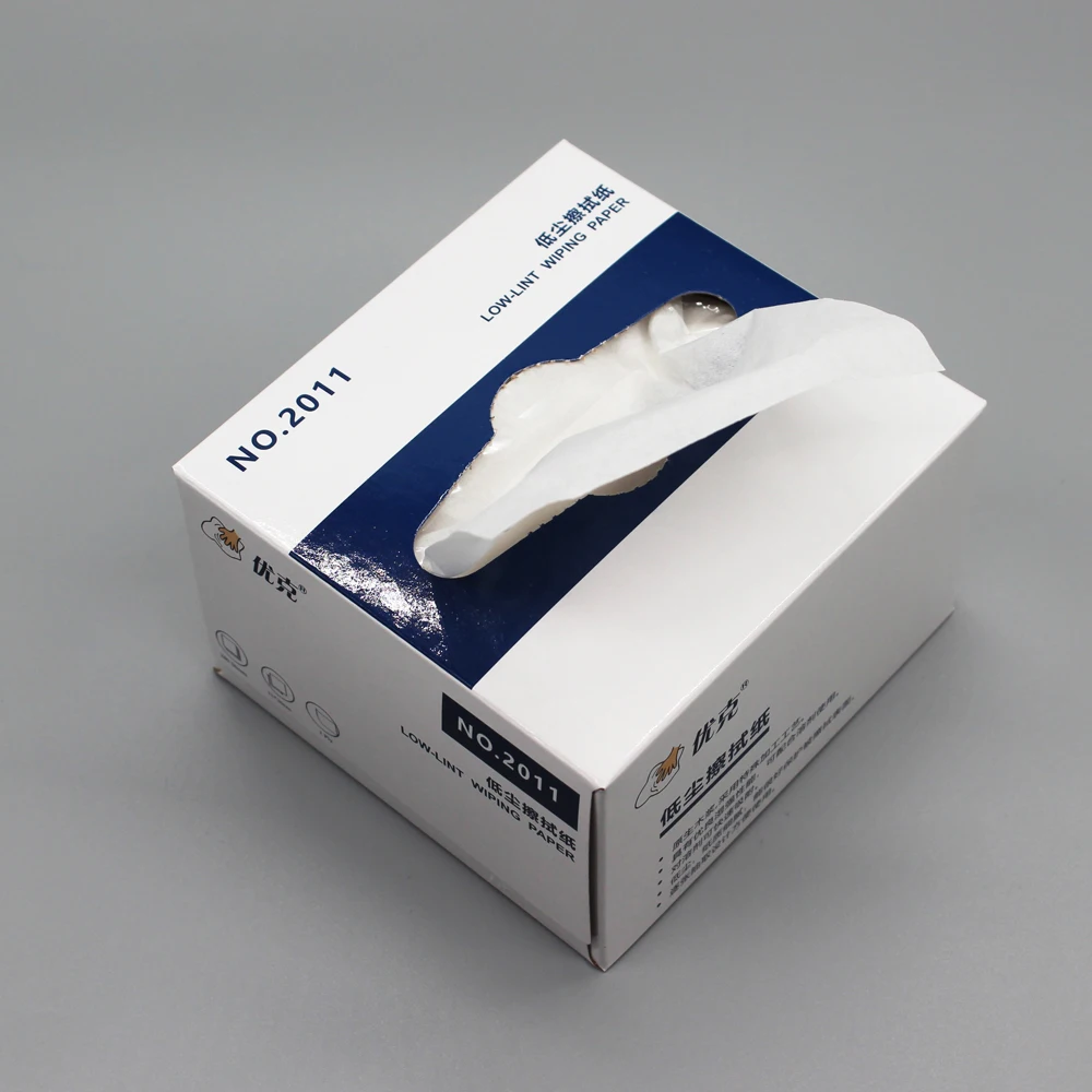 Optical Wiping Paper Pop up Wipes  100% Wood Pulp Paper