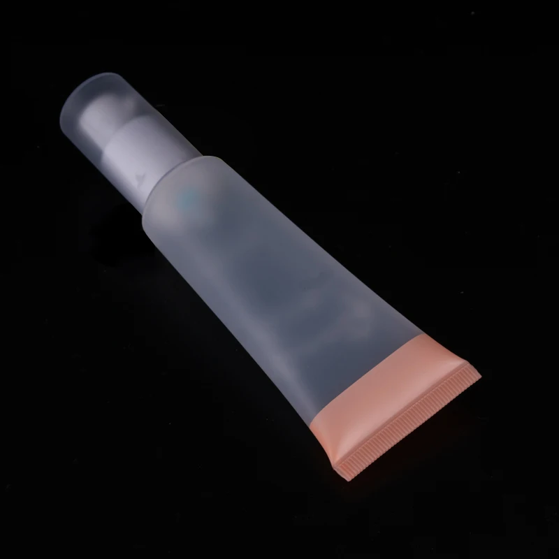 50g screen printing cosmetic packaging clear tube airless pump squeeze tube for bb cream skin care