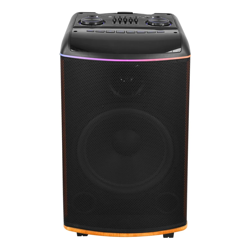 Лидер продаж 2025 12 дюймов woofer mdf высококлассная Беспроводная многофункциональная тележка 80 Вт bluetooth-динамик с микрофоном
