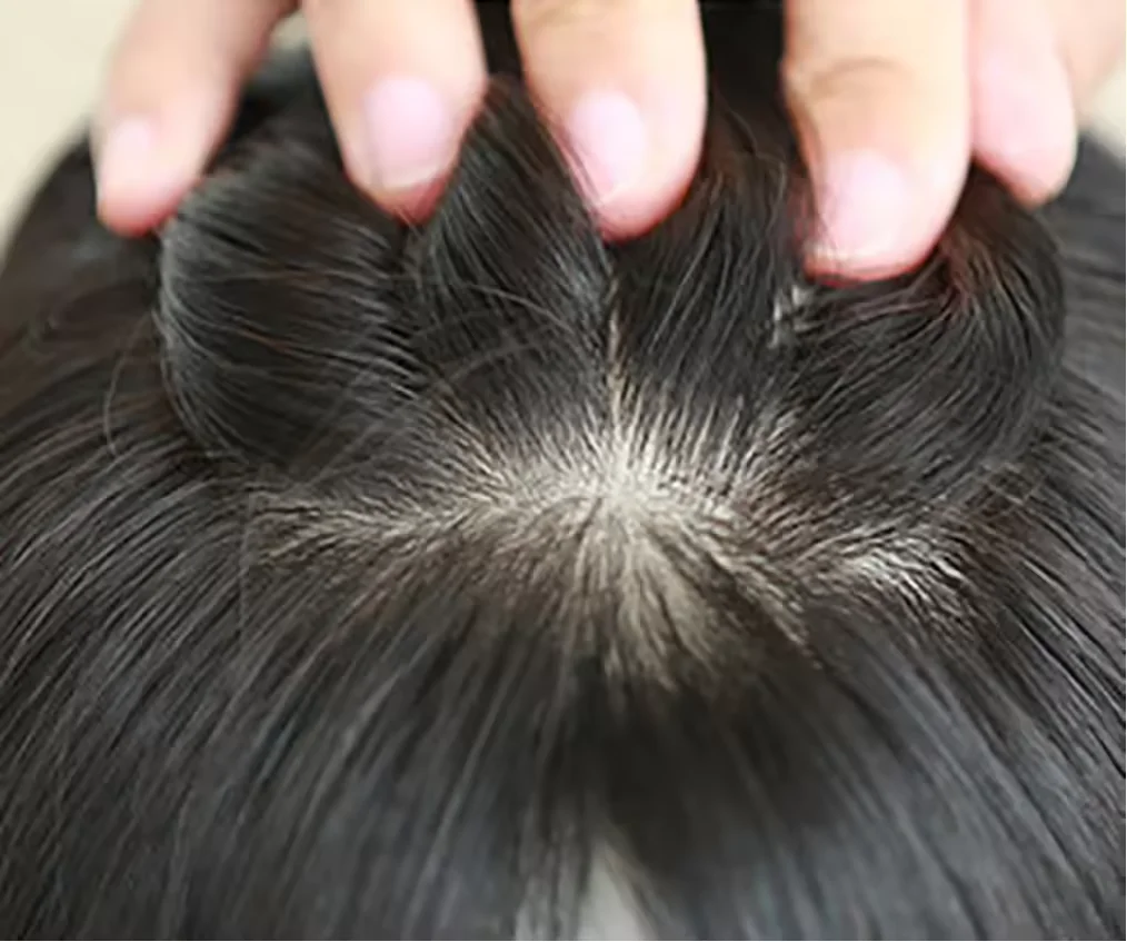 XF 2024 Hot selling 100% Real Human Hair No shedding New Silk base clip in hair topper for women