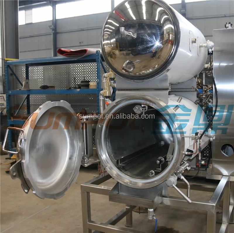 high efficiency horizontal autoclave pet cat dog canned food retort machine