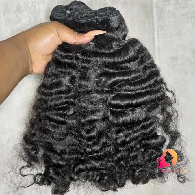 human hair EXTENSION brazilian deep wave Hair Extensions natural human hair for hair burmese curly pixie curly wig