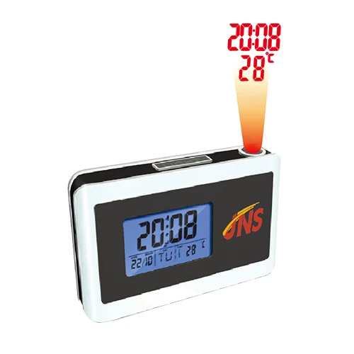 Digital projection Cube alarm clock Smart Digital Projector Talking Alarm Wall Clock