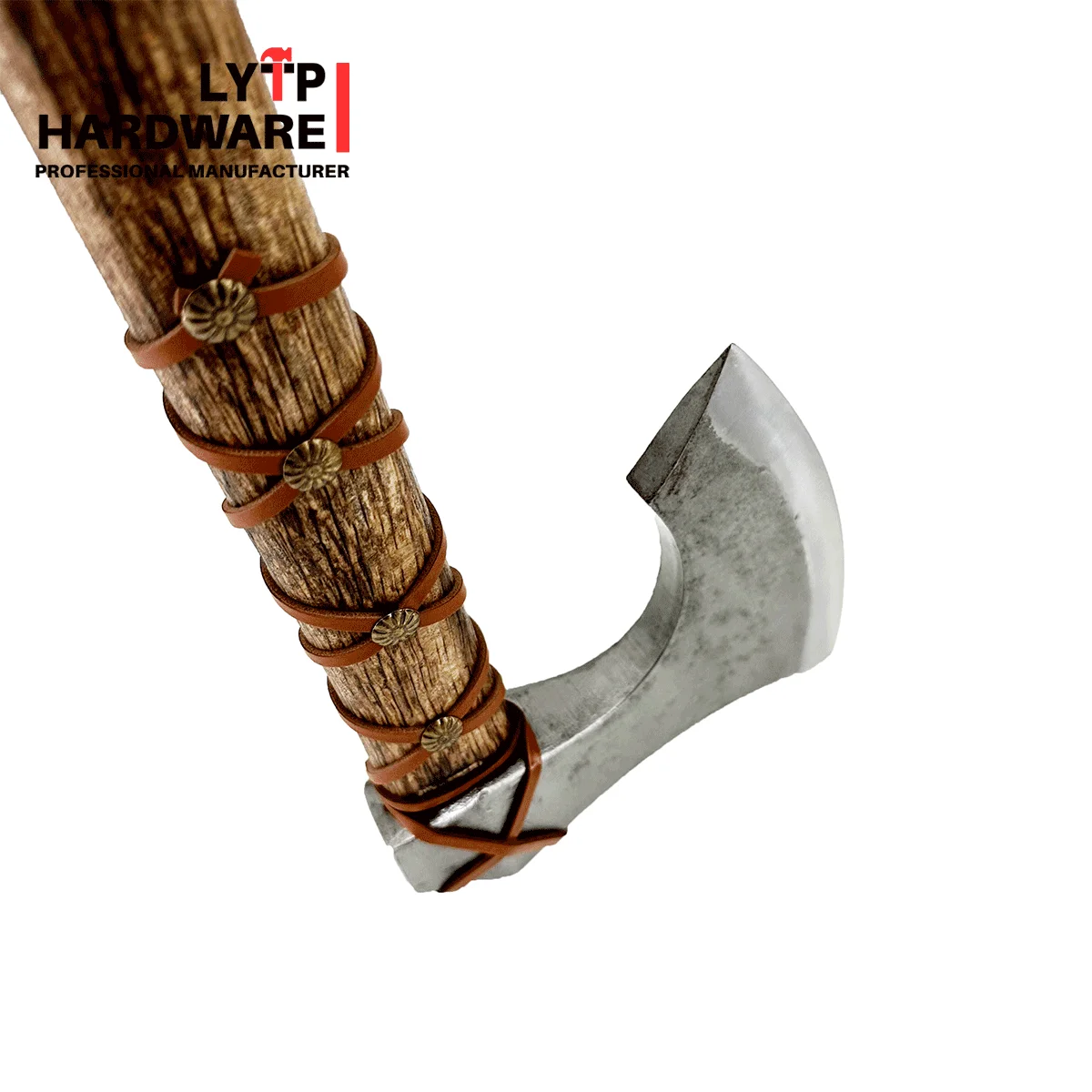 Hot Selling Carbon Steel Viking Bearded Outdoor Axe With Wooden Handle Hand Forge Hand Forged Viking Axe