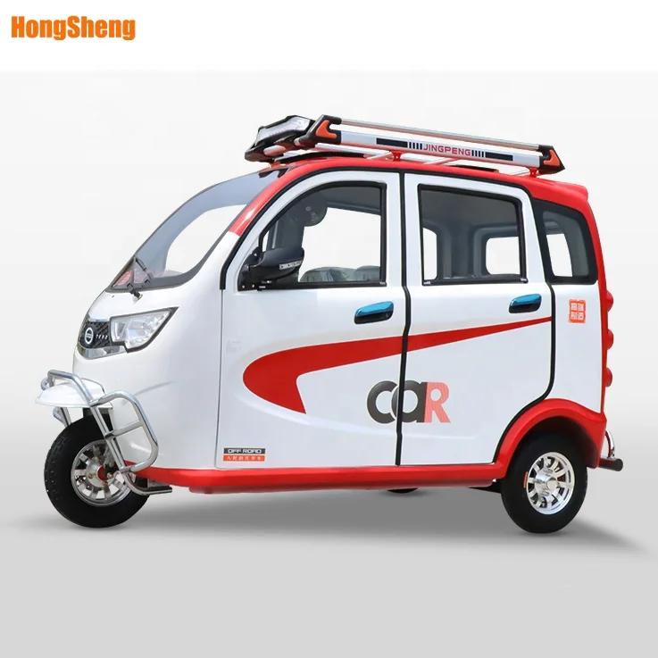 electric tricycle with passenger seat electric tuktuk With Solar Panel Electric Tricycle for passenger