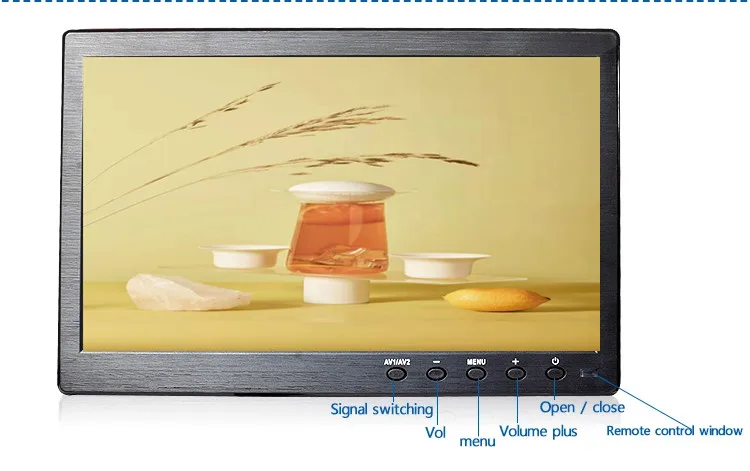 1280*800 10 1 дюймовая tft AV промышленная металлическая камера ips cctv автомобильная