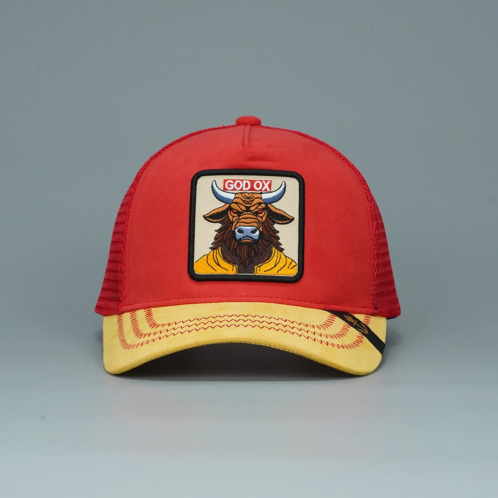 Wholesale Custom Animal Trucker Hat 3D Embroidery Adjustable Mesh Cap OEM ODM Rooster Factory Baseball Cap