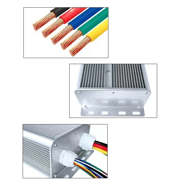 Electric Vehicle Car 12/24/36Tubes 1800w/2200w/3000w/4000w/5000w 24v/36v48v/60v/72v Brushless DC Motor Speed Drive Controller