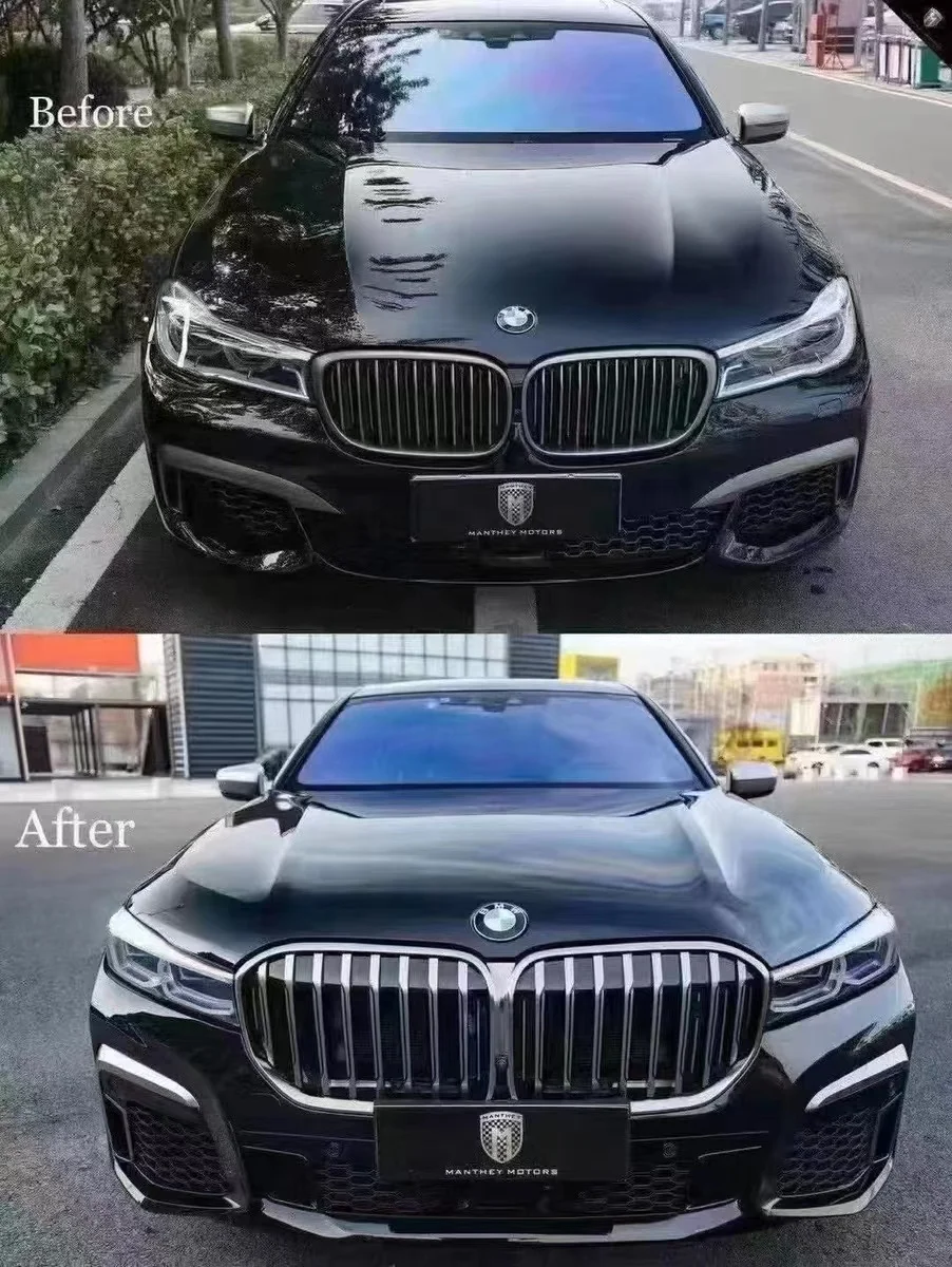 FOR BMW 7 Series old model revamped new 2009-2018 F02 revamped G12 body kit, LED laser headlights, through taillight