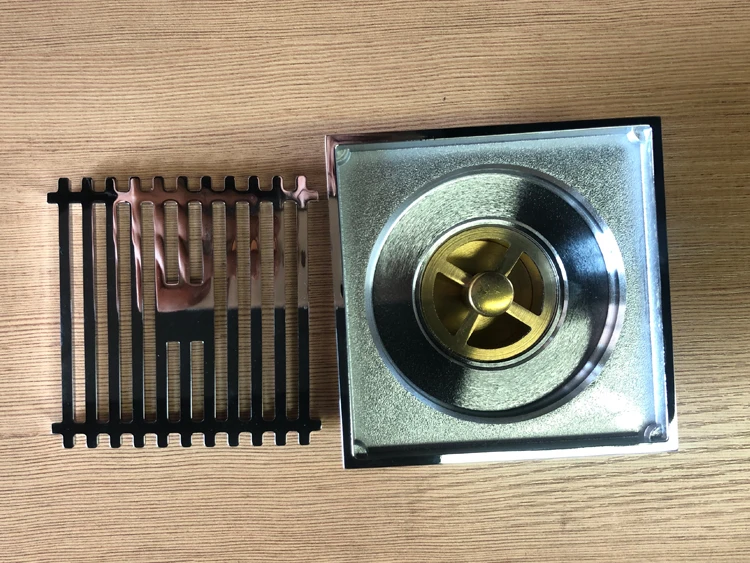 Brass floor drainer Bathroom shower drain water waster drain cover