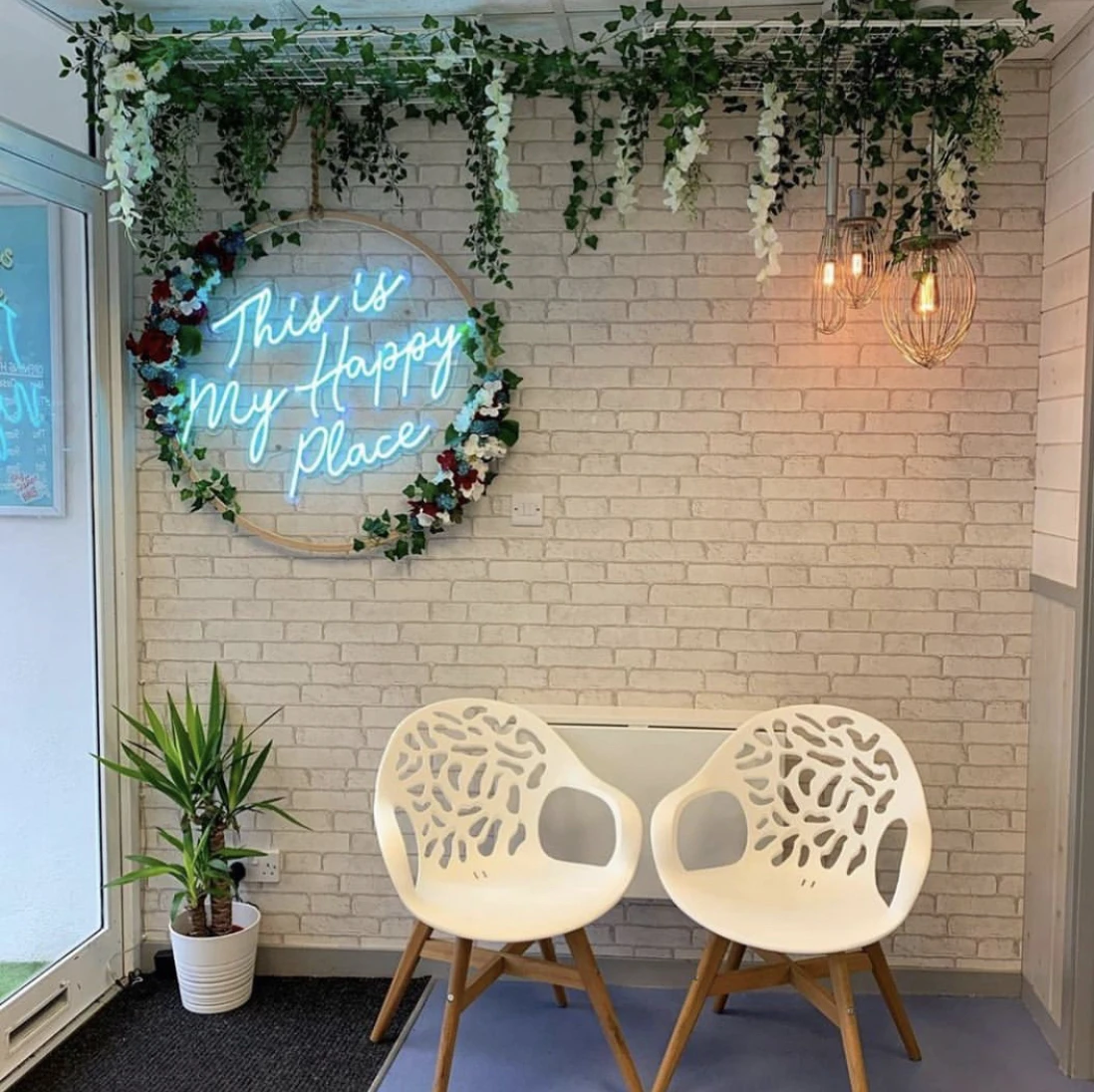 Koncept Drop Shipping 24inch This is my happy place neon light custom Neon Light Advertising Custom LED Neon Sign