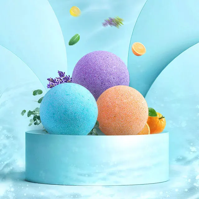 Handmade Bath Bombs Organic Natural Fragrance Skincare Sea Salt Bubble Fizzy Bathbombs Rose Essential Oil Skin Rejuvenation Soap