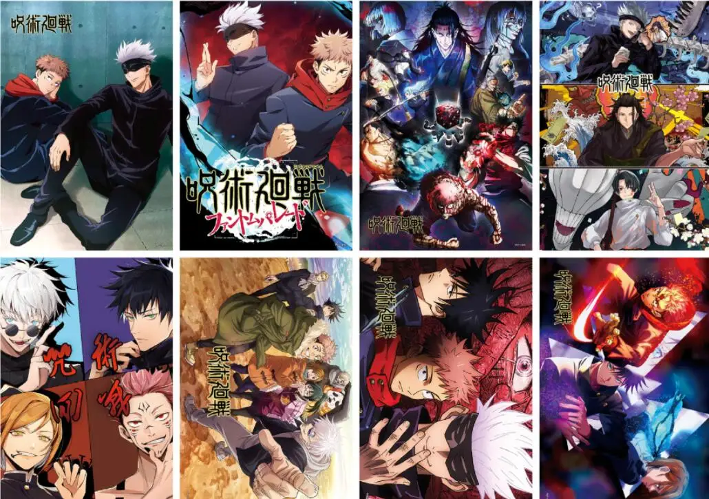 Japan Anime Slayers Giants  Volleyball Piece Dragon JoJo Hunter Tokyo Familly Ghoul Posters