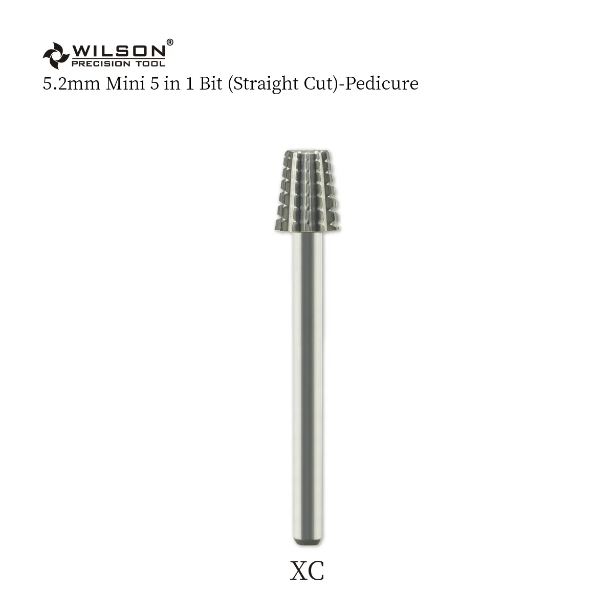 5.2mm Mini 5 in 1 Bit (Straight Cut) Pedicure High Quality nail polish tool Professional Wholesale carbide nail bit Dental Bur