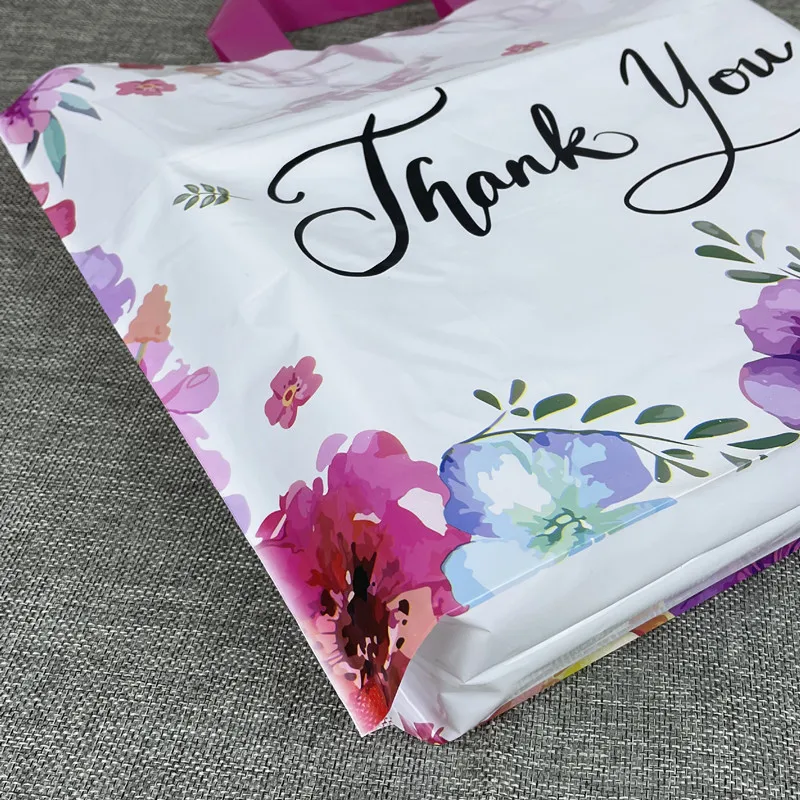 Spot Wholesale Thank You for Carrying Plastic Bags Fashion Clothing Store Shopping Thickened Gift