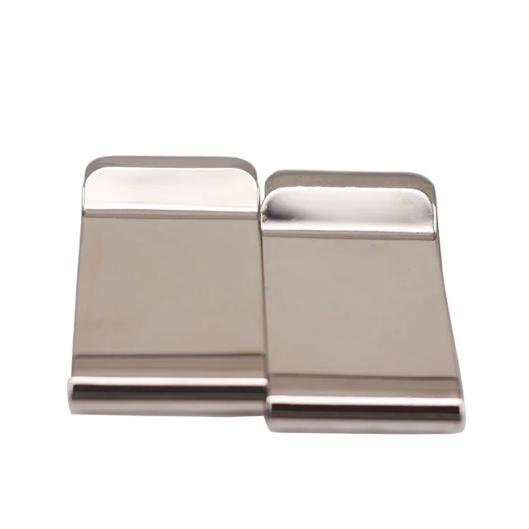 Promotion Fashion Business Stainless Steel Simple Silver Dollar Cash Clamp