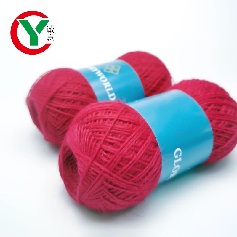 Free Sample Angora Yarn 50g/set Anti-pilling Fine Quality Angora Rabbit Wool Nylon Hand-Knitting Blended Yarn