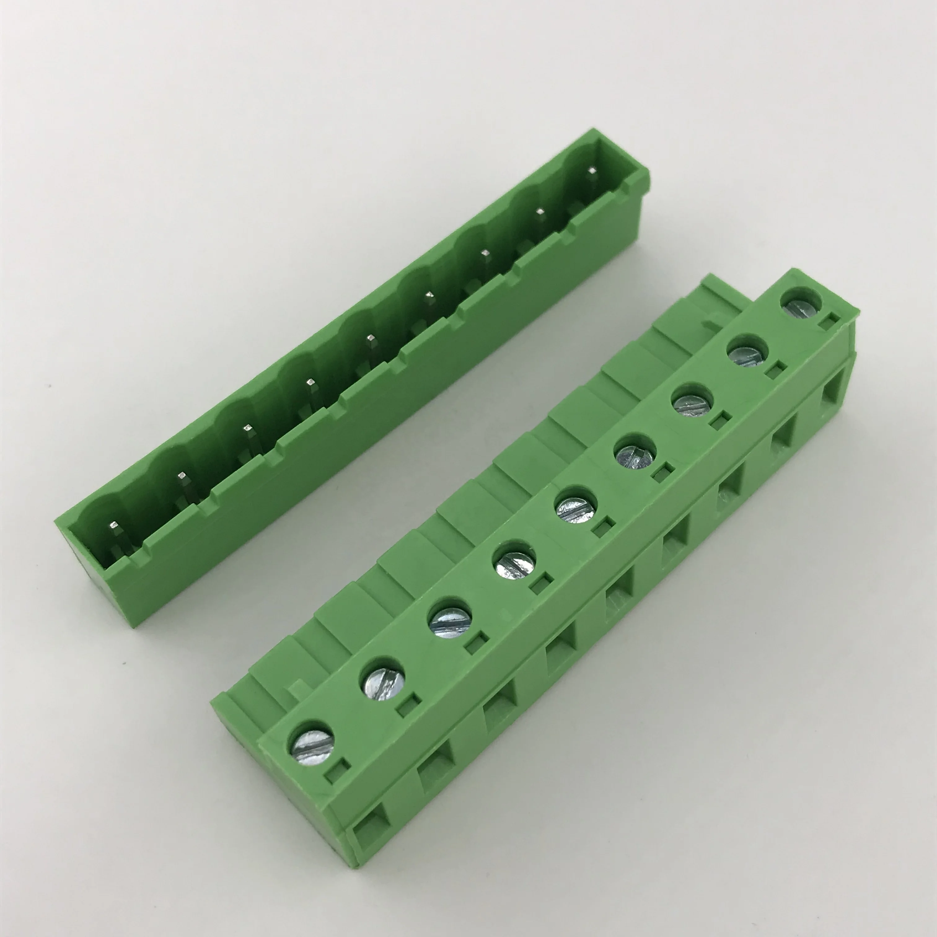 9way contact 7.62 pitch plug-in terminal block male and female XK2EDGK-7.62-9P 2EDGRC-7.62-9P right angle pin closed all side