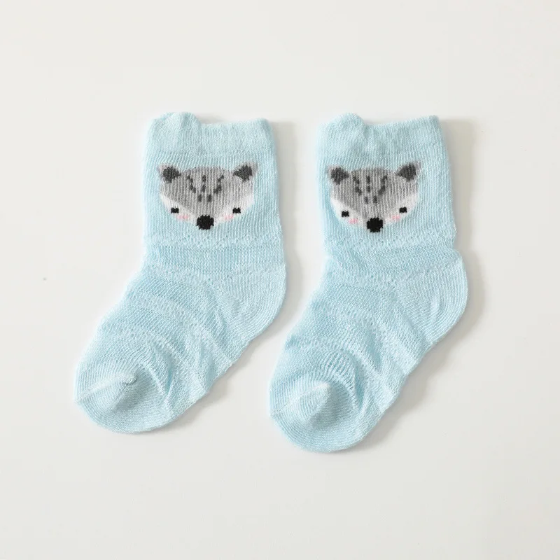 Mesh Thin Section Baby Socks Baby Cartoon Short  Combed Cotton Children A Class Cotton Socks
