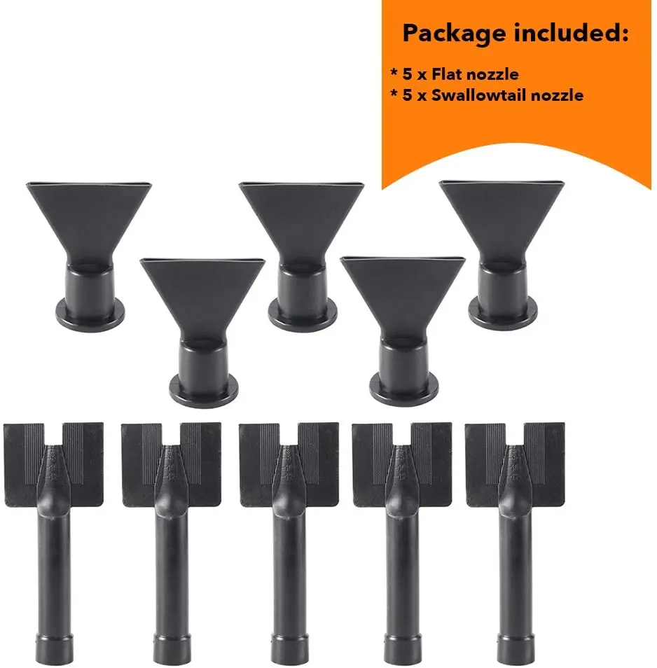 Seal nozzles Plastic nozzle Mastic Soft rubber cartridge Replacement  Bended  Caulking Gun Nozzle