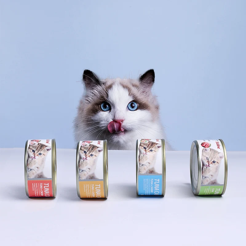 Горячая распродажа влажный корм для кошек тунец говядина консервированный Oem Odm домашних животных