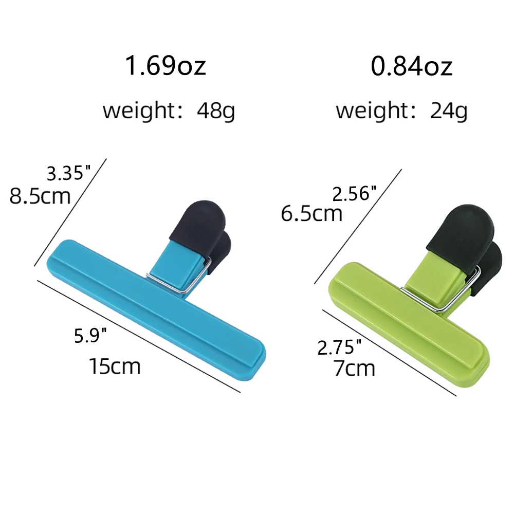 Manjia  Extra Large Colorful Plastic Sealing Clip Preservation Snack Grocery Bag Sealing Clip Large Snack Food Bag Sealed Clip