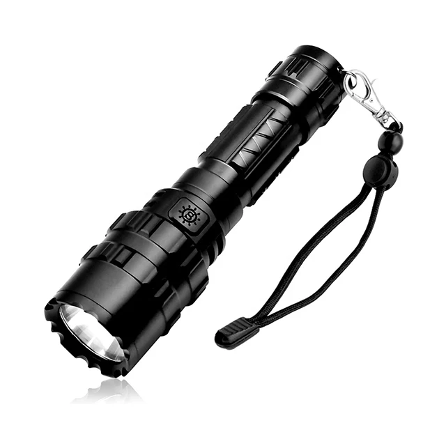 Factory Wholesale 1200 lumen Aluminum Alloy Micro USB Rechargeable Long Range Led Torch Flashlight