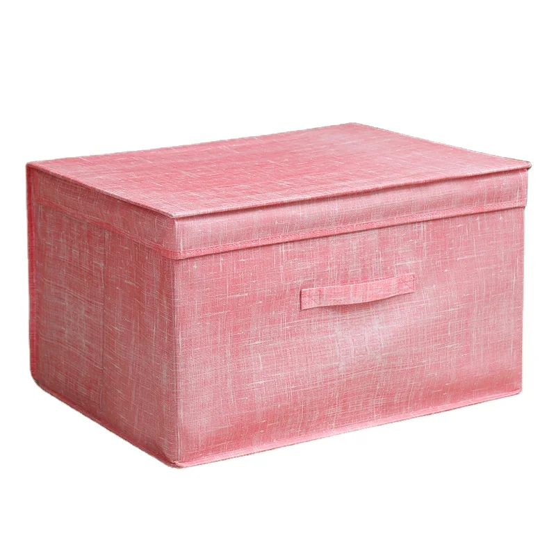 non woven fabric waterproof pink gift box folding storage shoe boxes with custom logo