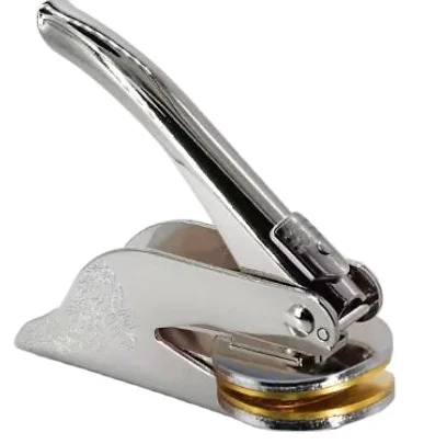 Desktop Embossed Sticker Paper Certificate Seal Personal Logo Metal Handle Embosser Office Custom Embossing Seal Stamp