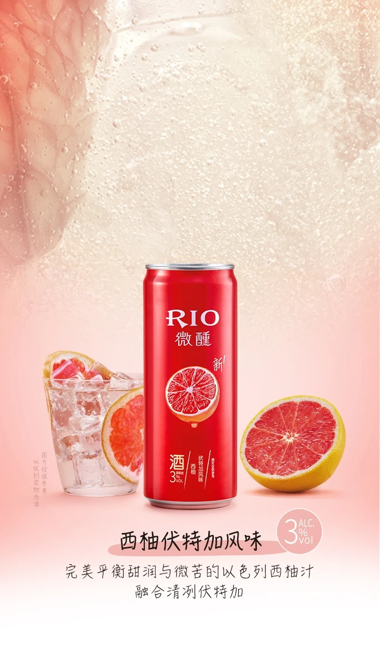 Предварительно смешанный коктейль RIO Rui Ao tiпсис 275 мл с низким содержанием спирта для девушек