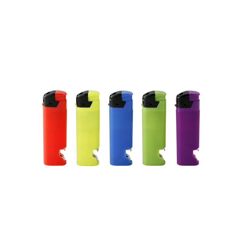 2 In 1 Electronic Butane Lighter Cheap Electronic Candle Gas Lighter With Opener