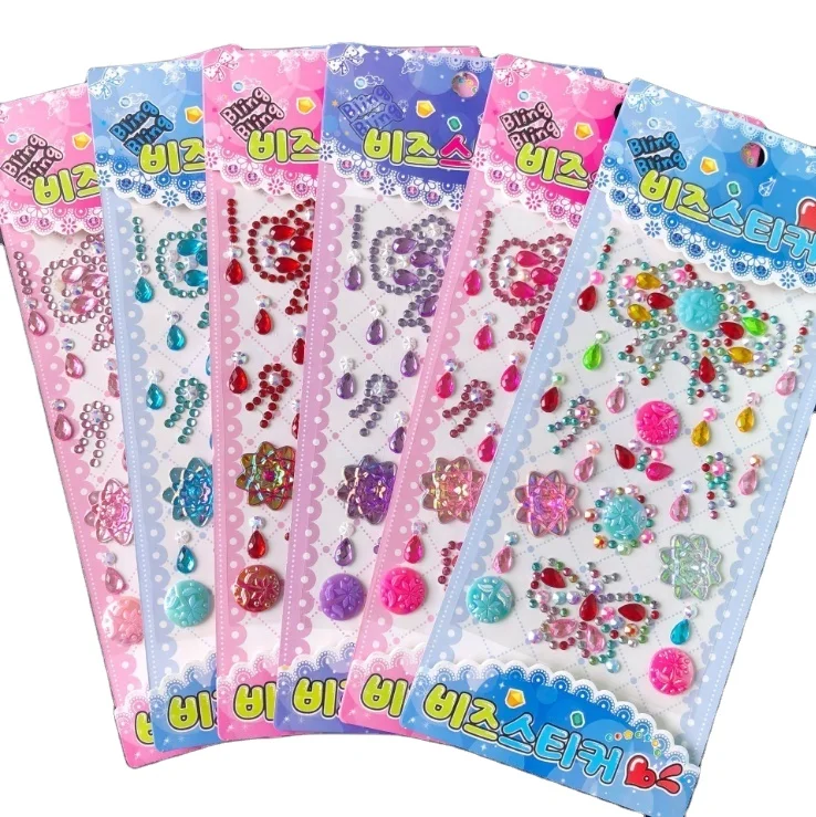 Crystal Diamond Pearl Stickers for Scrapbooking Self Adhesive Children DIY Creative Craft Material