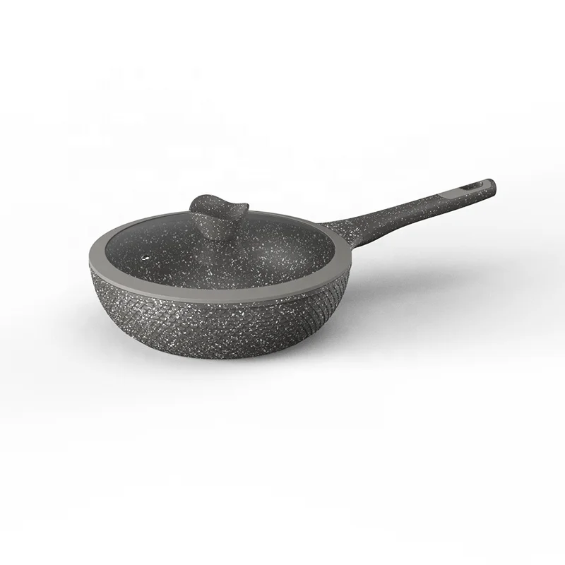 New Arrival  Marble  Non Stick Coating Cookware Set Die Casting Aluminum Pots And Pans Set