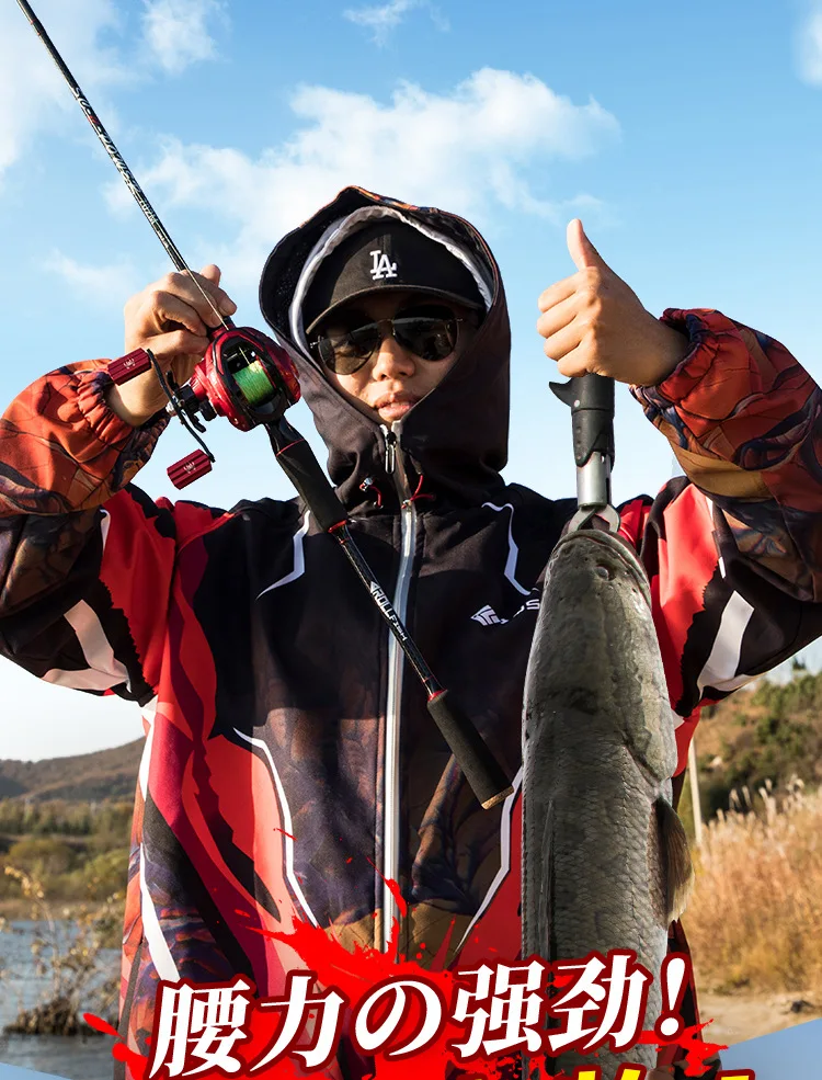 1.68M1.8M 2.1M 2.4M 2.7M Spinning Casting Fishing Rod 3 Tips MH M L High Carbon Pole Fast Action Goods For Fishing