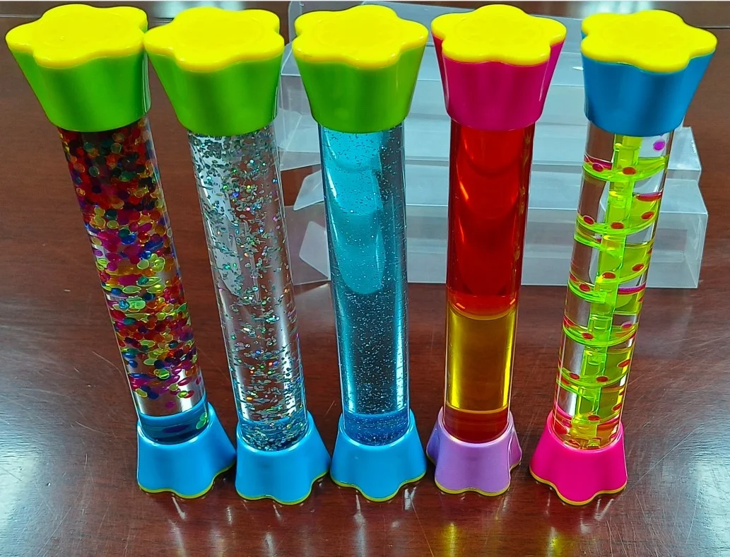 New Liquid Motion Bubbler Floating Sea Creatures  Liquid Timer Fidget sensory Toy Autism calm down bottle