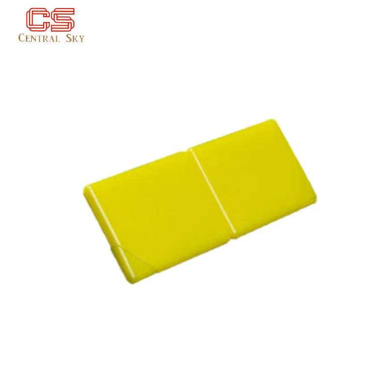 Promotional gift plastic candy box customized compact card blank logo pp plastic pocket mint candy packaging box