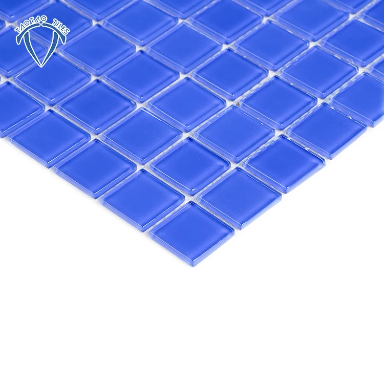Non-slip glazed blue swimming ceramic pool tile
